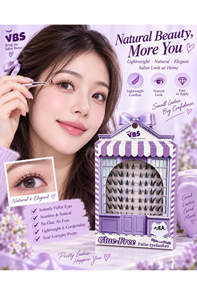 Generic Brand Separate Cluster-Shaped False Eyelashes, Designed to Give the E...