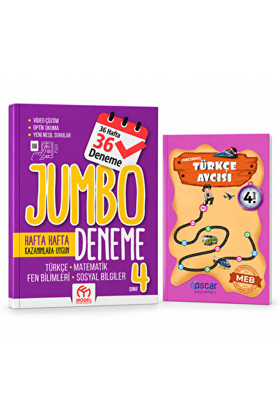 Model Eğitim Yayınları 4. SINIF JUMBO DENEME 36 HAFTA + TÜRKÇE AVCISI ETKİNLİ...