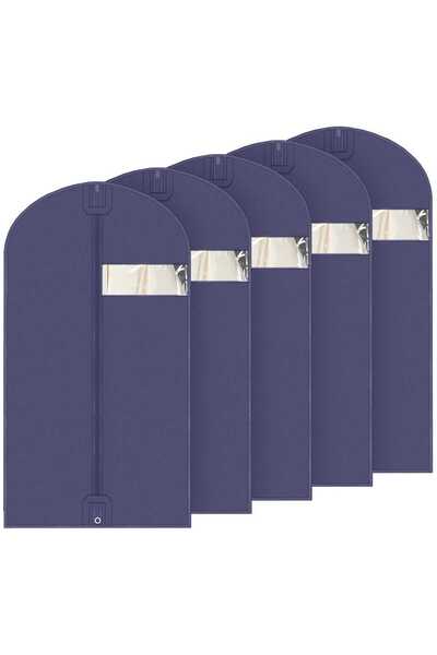 Other Set huse pentru haine Baggi, 100x60 cm, 5 buc., albastru marin