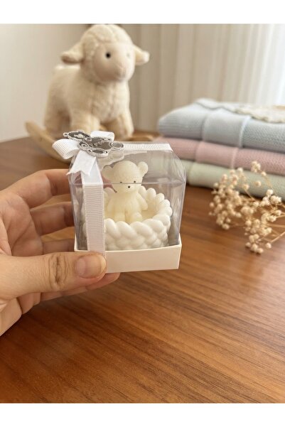 lune va.atelier Kişiye Özel İsimli Pleksi Detaylı Örgü Model Ayıcıklı Kokusuz...