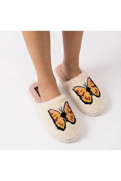 FEMME FATALE Butterfly Plush Women's Home Slippers
