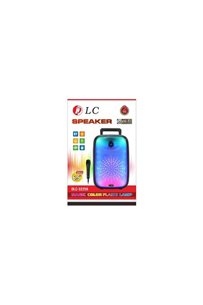 DLC مكبر صوت بلوتوث مع ميكروفون وإضاءة LED موديل DLC-32259