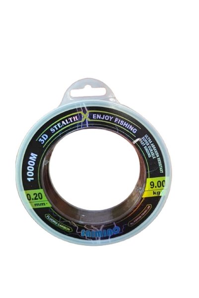 prokarpfishing Fir Monofilament Saimino Stealth 3d Fluoro carbon -1000m /0.30...