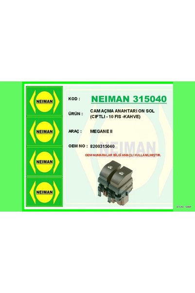 Generic Brand Ilkestor Cam Açma Anahtari̇ on Sol Ciftli - 10 Fis -Kahve (1749...