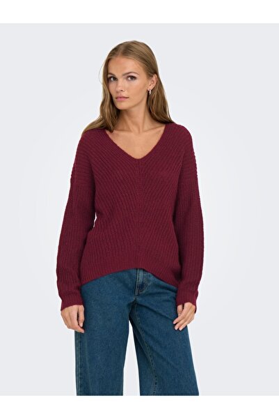 JDY Only V-Neck Knitted Sweater 15208245