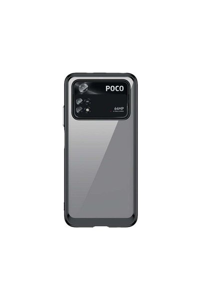 HQ WEAR Carcasă Outer Space pentru Xiaomi Poco M4 Pro, cu ramă flexibilă, negru.
