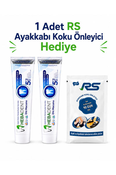 Herbadent Bitki Özlü Diş Macunu 50 gr 2'li Set