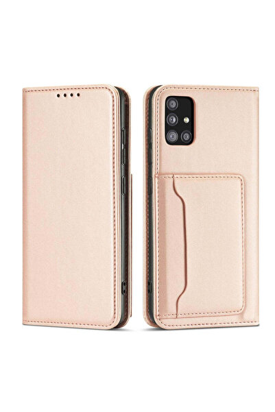 HQ WEAR Husă magnetică pentru carduri pentru Samsung Galaxy A13 5G, roz