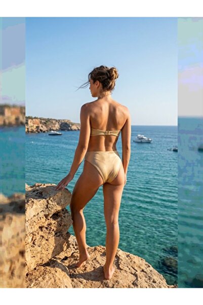 NANCY straplez bikini takım