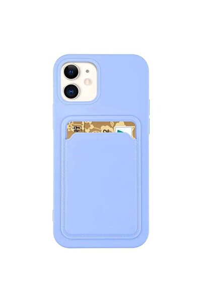 HQ WEAR Husă cu slot pentru carduri pentru iPhone 13 Pro Max, mov