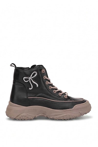 Guja 26Blg310-3 Women's Genuine Leather Zippered Flat Boots Black