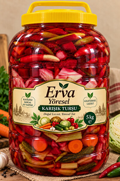 Erva Yöresel Karışık Turşu Lüx 5 kg