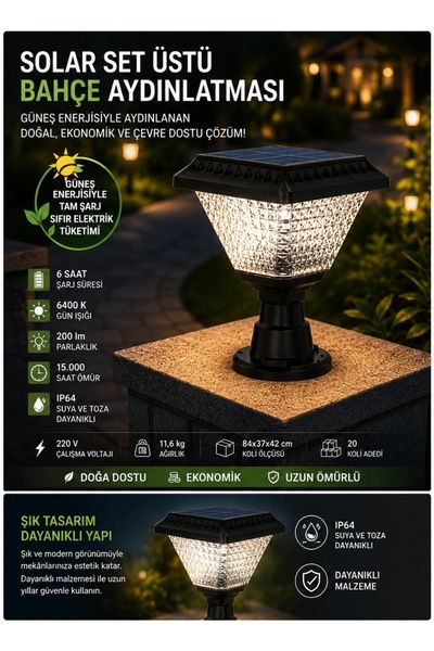 Solar Set Üstü Aydınlatma
