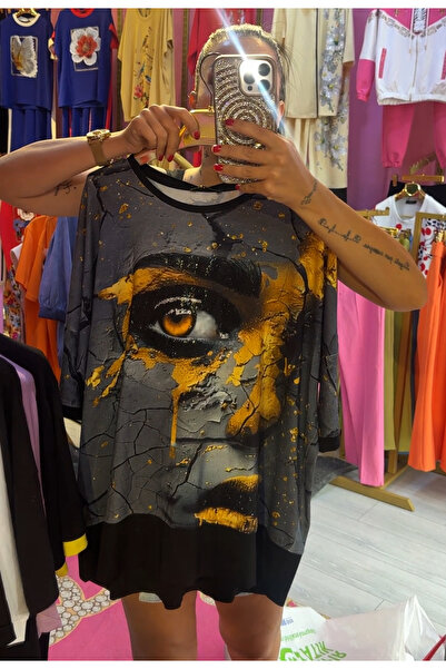 Mercandamoda Göz model taşlı bluz