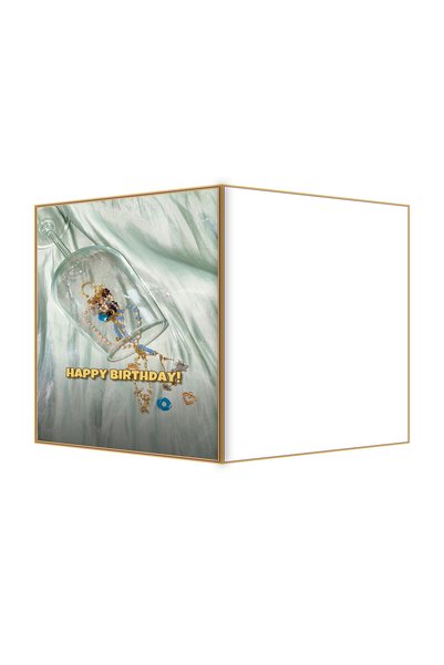 OEM Felicitare Aniversare cu Model Bile de Sticla Pastelate, Design Elegant, ...