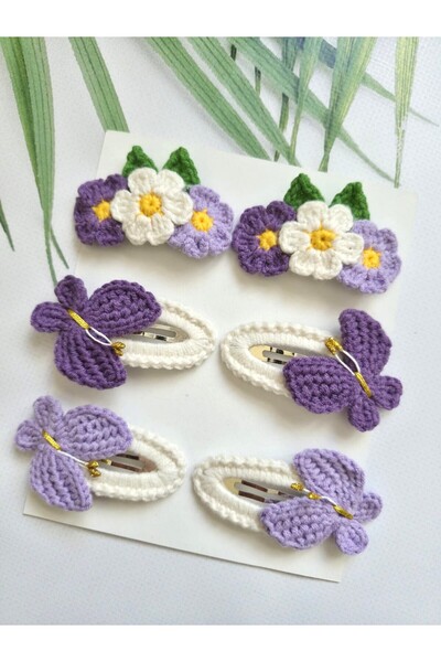 Hand Mother's Since 2024 Handmade Knitted Hair Accessories Mixed Set of 6 Sna...