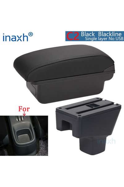 Choice مسند ذراع أسود C2 بدون منفذ USB لسيارة سوزوكي SX4، قطع داخلية للسيارة،...