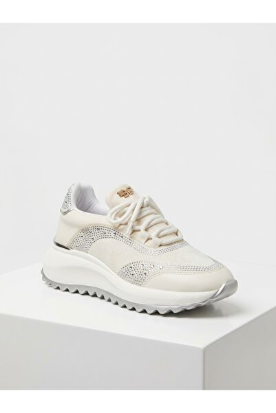 LABRONA Women's High-Sole Walking Shoes with Stone Detail