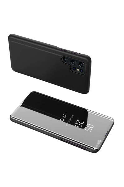 HQ WEAR HQWear Husă Clear View pentru Samsung Galaxy A05s, negru