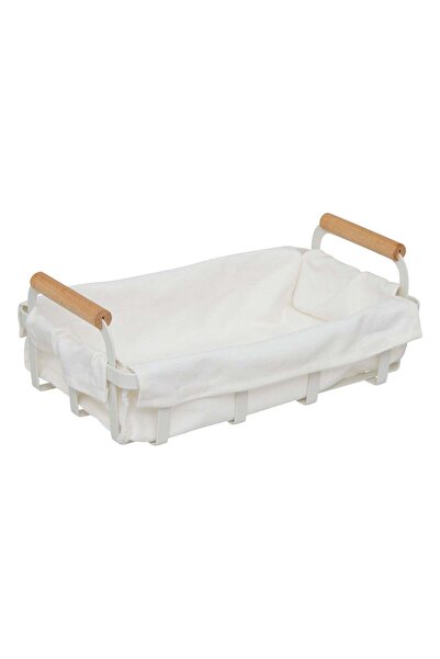 FİVE Coș de pâine alb, L 27.6 x l 15.9 x Î 10.9 cm, metalic