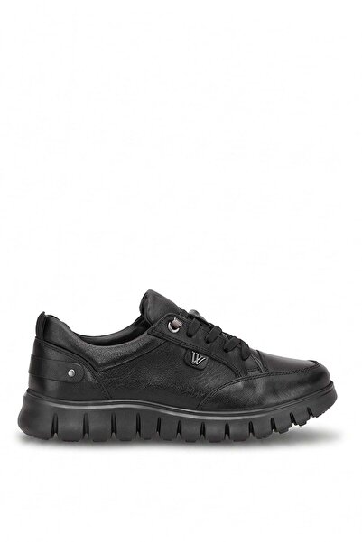 Voyager 26Ksrrz1071 Women's Genuine Leather Casual Shoes Black