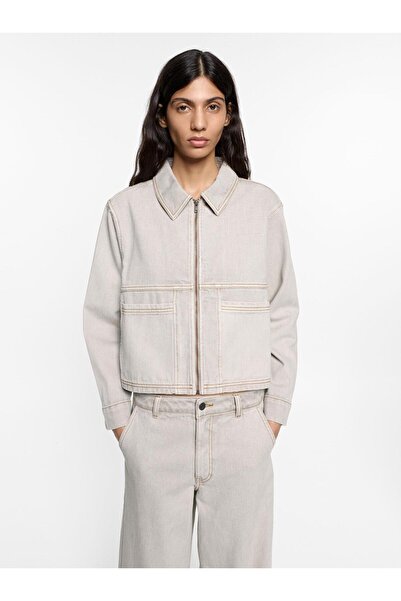 PARFOIS Kadın %100 Pamuklu Denim Ceket