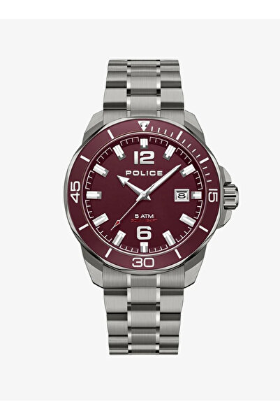 Police Men's Thornton Stainless Steel Analog Wrist Watch PEWJH2228105 44mm