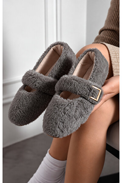 star shoes Soft Plush Women's Home Flats Noiseless Light Sole Slippers
