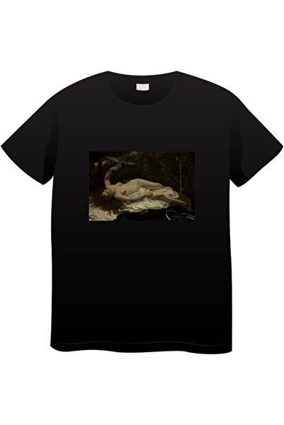 OEM Tricou bărbătesc Made By Art Paint, Colecție de artă iconică, negru, L