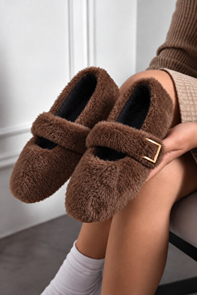 star shoes Soft Plush Women's Home Flats Noiseless Light Sole Slippers