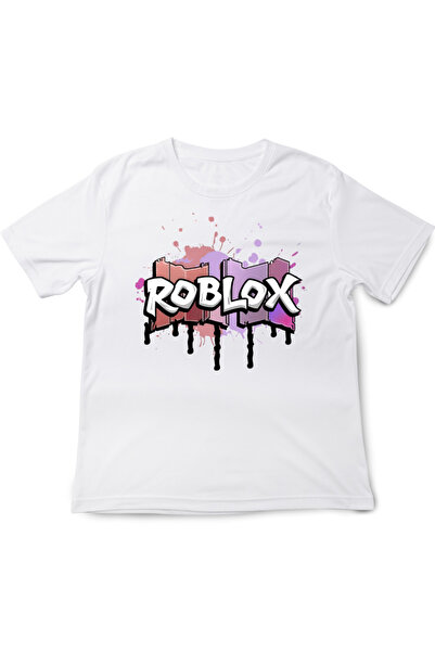 OEM Tricou Roblox pentru copii, alb, din bumbac, 9-10 ani