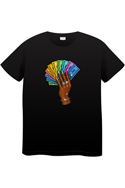 OEM Tricou bărbați Made By Money Hustle Society, negru, L