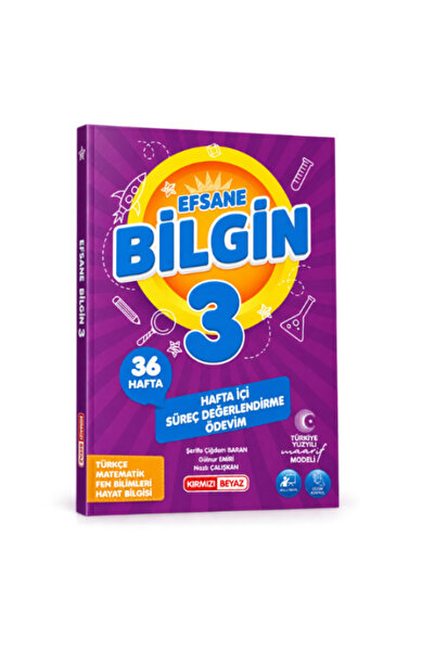 Kırmızı Beyaz Yayınları 3.Sınıf Efsane Bilgin Hafta İçi Süreç Değerlendirme Ö...