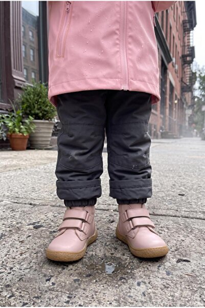 Tuğba Ortopedi 601 Orthopedic 100% Genuine Leather Girls' Powder Barefoot Boots