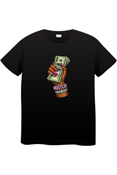 OEM Tricou bărbați Made By Money Hustle Society, negru, L