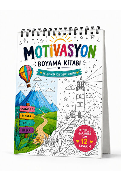 Pembe Yayınevi Motivasyon Mandala Boyama Kitabı - Yetişkinler İçin Manifest B...