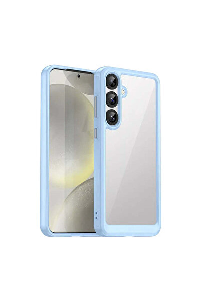 HQ WEAR Carcasă Outer Space cu ramă de gel pentru Samsung Galaxy S25+ - albastră