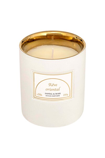 Atmosphera Lumânare parfumată "Lucia" - Santal - Trandafir, Alb, 250 g