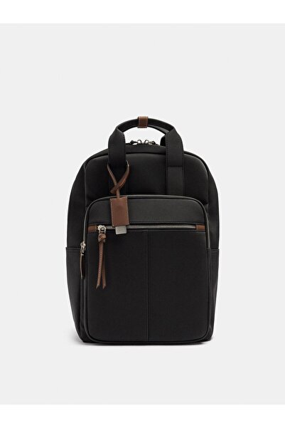 PARFOIS Kadın Teknik Kumaş Efektli 15” Laptop Sırt Çantası