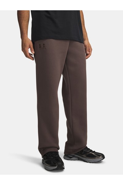 Under Armour Pantaloni UA Icon Fleece - Pantaloni sport pentru bărbați, Maro