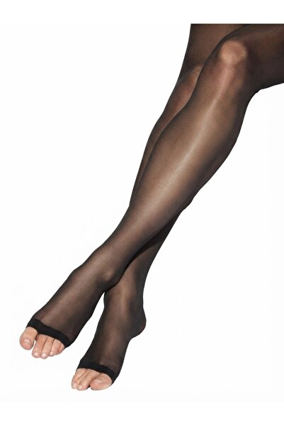 Dore Çorap Women's Open Toe Pantyhose - Black