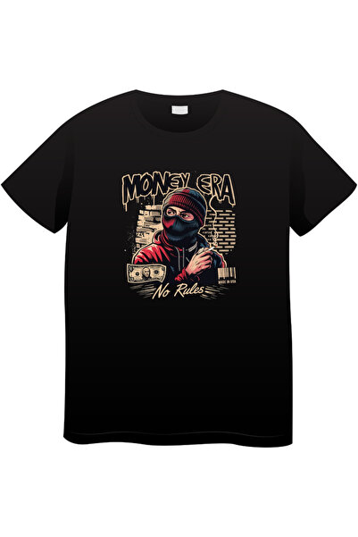 OEM Tricou bărbați Made By Money Hustle Society, negru, L