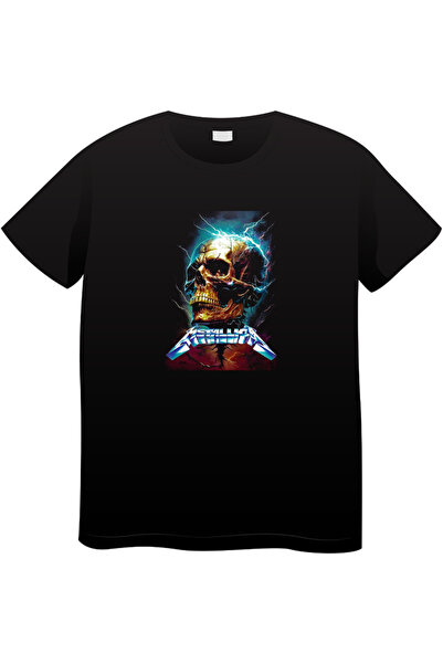OEM Tricou bărbătesc vintage cu tematică rock, Colecție rock iconică, negru, XL