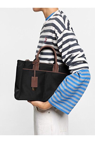 PARFOIS Kadın Charm'lı Teknik Kumaş Tote Çanta