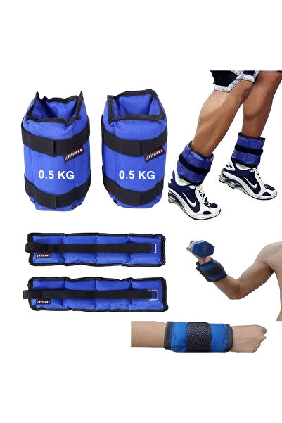 Fitness World Sand Weights Bag, Sand Weights for Arms and Legs 0.5kg Each 1kg...