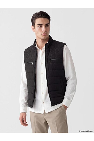 LC Waikiki Regular Fit Stand Collar Men's Puffer Vest (W6)