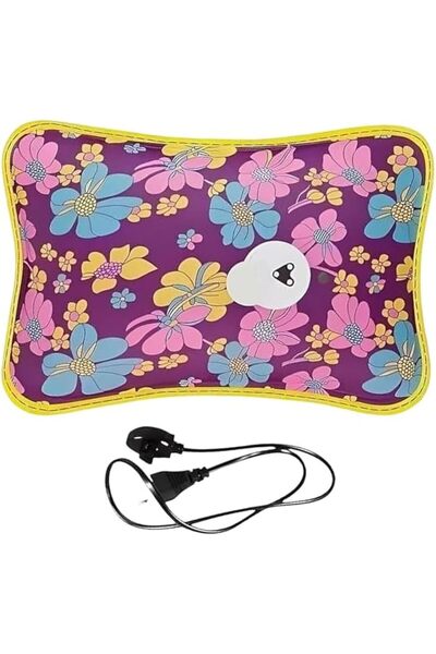 Twinkle Mart Rechargeable Electric Hot Water Bag, Floral Pattern Heating Pad,...