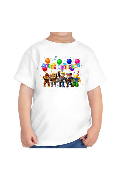 OEM Tricou pentru copii, aniversare, tematică ROBLOX, pentru băieți, 7 ani