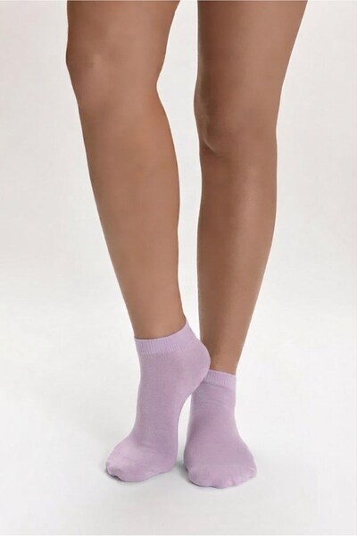 Dore Çorap Women's Natural Fiber Booties Socks - Lilac