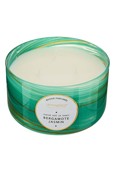 Atmosphera Lumânare rotundă parfumată  "Wavy " - Parfum floral, Bergamotă și ...